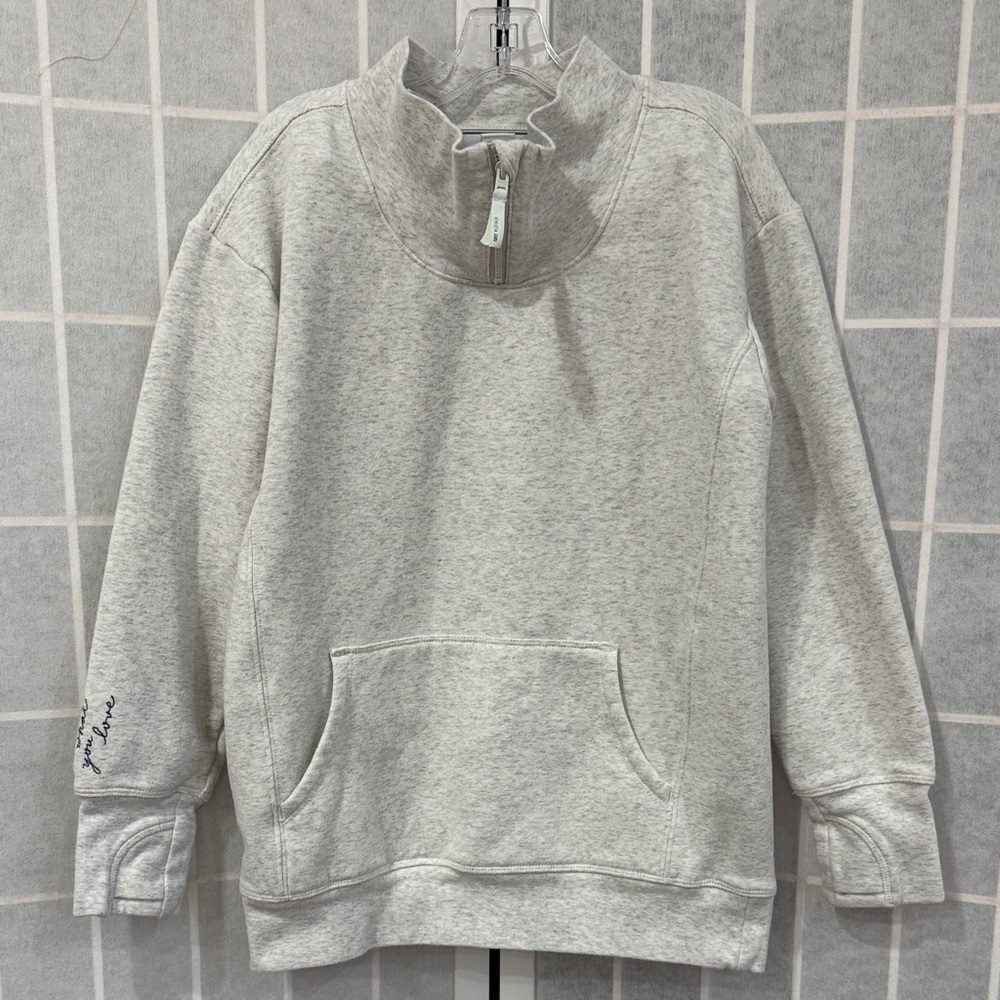 Athleta Girl Light Gray Girls Sweatshirt Size 7